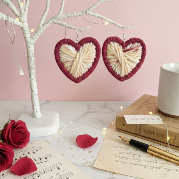 For Lover Girls Heart Earrings