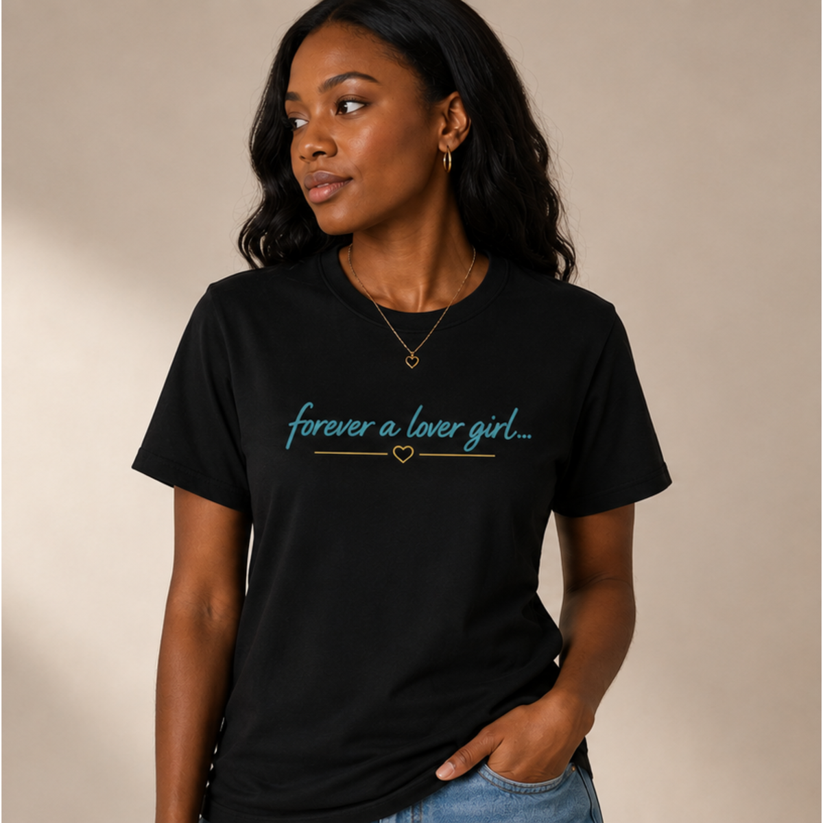 Forever A Lover Girl Tee — Black